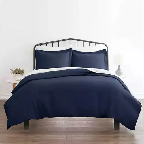 Ropa de cama Color Pelle d'uovo 300 Hilos Algodón Satén - Azul